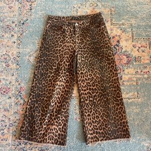 Zara cheetah high waisted pants